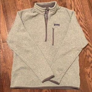 Patagonia men’s quarter zip sweater size large